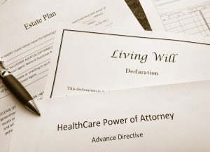 Estate Plan Living Will and Healthcare Power of Attorney documents